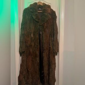 Vintage ‼️ Ladies full length rabbit coat